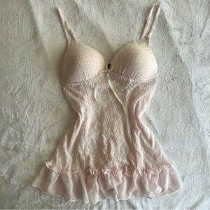 Vintage Y2K Apt. 9 Baby Pink Slip Dress